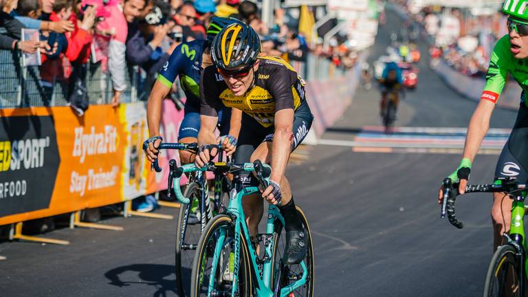 Steven Kruijswijk in actie in de Giro (foto: OrangePictures)