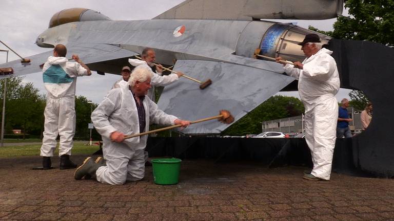 De mannen aan het werk 