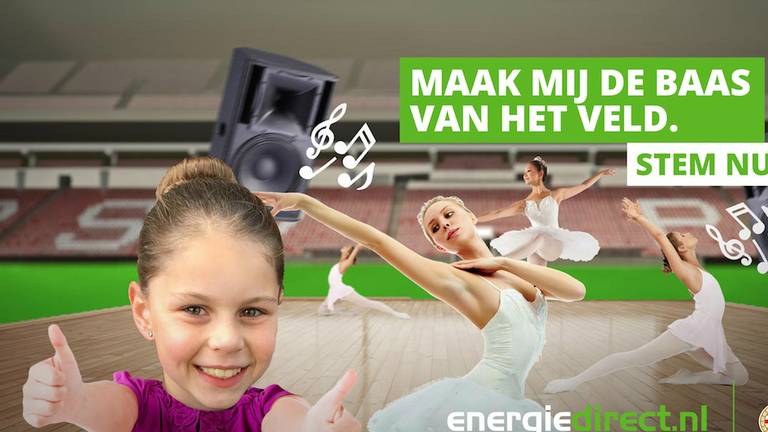 Floor lijkt ballet in het Philips Stadion wel wat. (Afbeelding: Energiedirect)