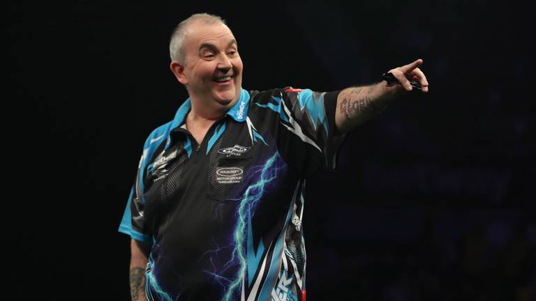 Phil Taylor in extase (Foto: Lawrence Lustig/PDC)