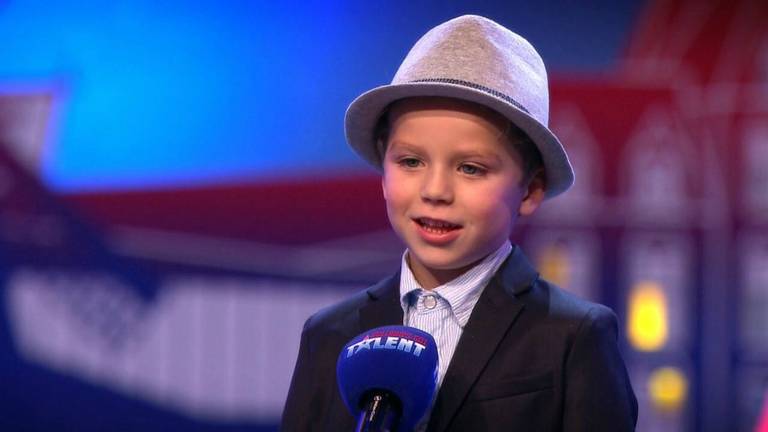 De vijfjarige Glenn kreeg de jury en het publiek op zijn hand (Foto: RTL)