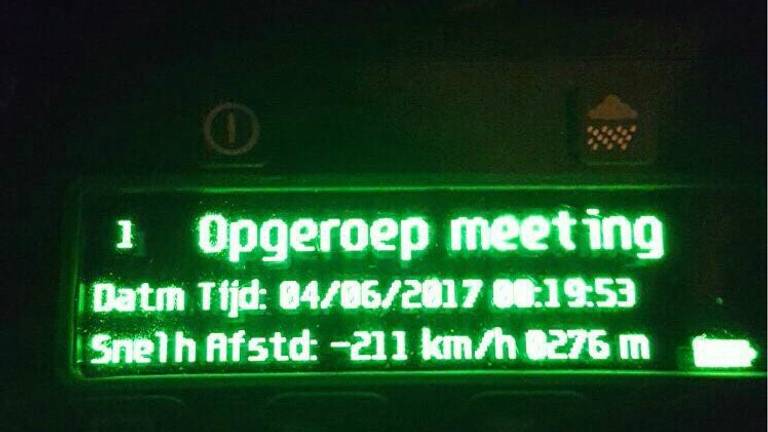 De man reed ruim tachtig kilometer per uur te hard. (Foto: Twitter Team Verkeer ZWB)