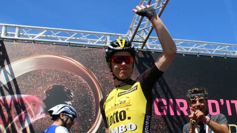 Steven Kruijswijk in de Giro d'Italia (foto: OrangePictures).