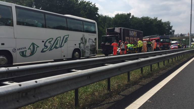 Het ongeluk op de A58