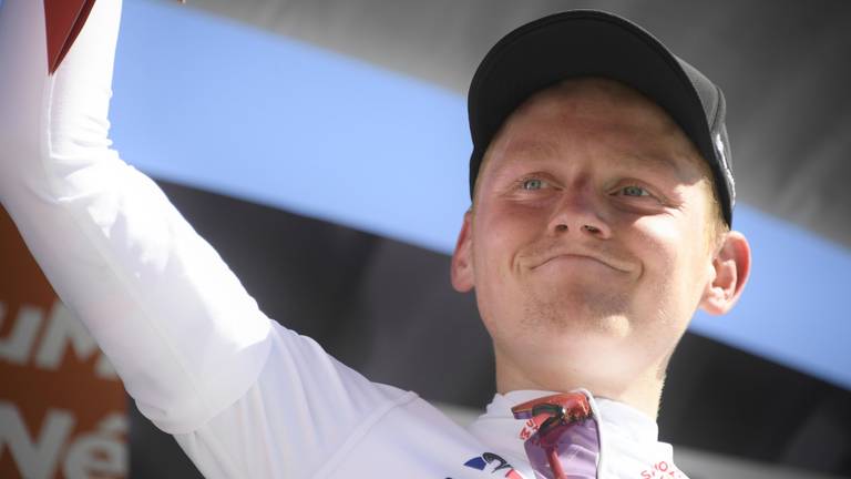 Sam Oomen verloor vrijdag de witte trui in het Critérium du Dauphiné (foto: VI Images).