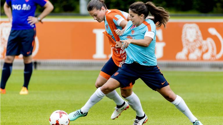 Danielle van de Donk tijdens de training. Foto: ANP