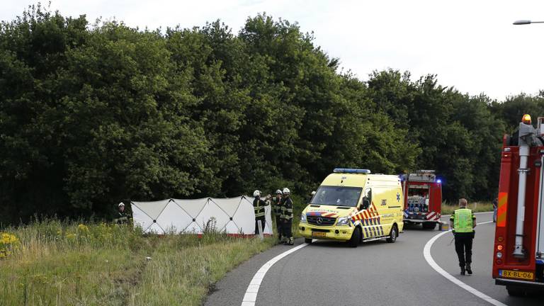 Bij het ongeluk was geen ander verkeer betrokken. (Foto: SK-Media)