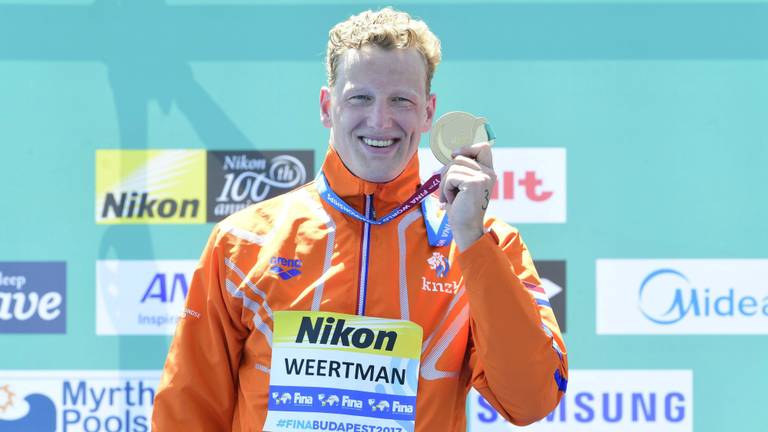 goud na olympische titel ook wereldtitel voor zwemmer ferry weertman omroep brabant