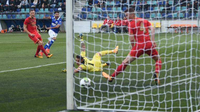 Muhammed Mert redde de eer voor FC Den Bosch. (Foto: Henk van Esch)