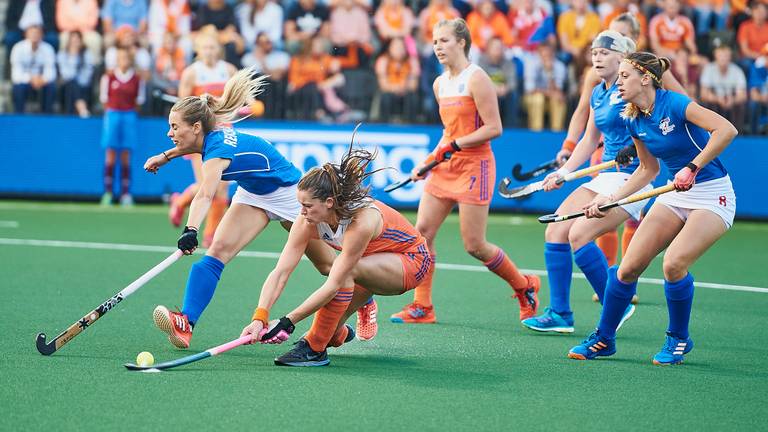 De hockeydames.