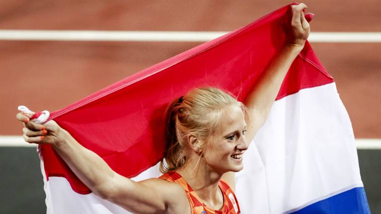 Anouk Vetter na het behalen van het brons (Foto: ANP).