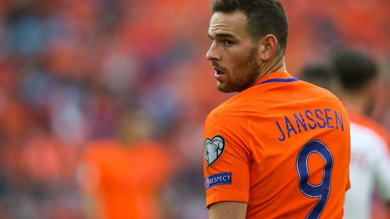 Vincent Janssen in het shirt van Oranje (Foto: VI Images)