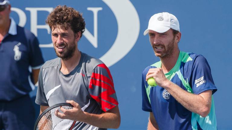 Robin Haase en Matwe Middelkoop op de US Open (foto: VI Images).