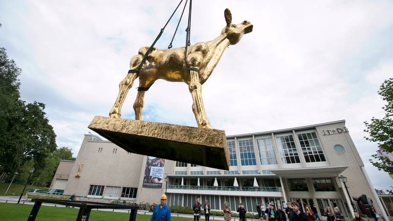 Het grote Gouden Kalf toen het nog in Utrecht stond