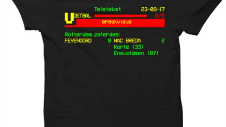 Het bewuste Teletekstshirt. (Foto: Breda Originals)