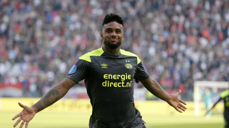 Jürgen Locadia was de grote man in Utrecht (foto: VI Images)