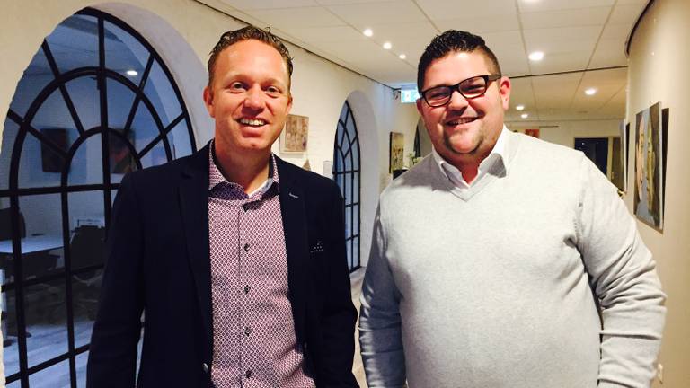 Koen Oosterwaal van StartersCentra en ondernemer Robbert Kramers