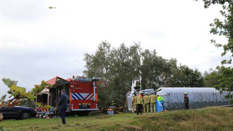 Hoe het ongeluk kon gebeuren, is niet duidelijk. (Foto: Harrie Grijseels/SQ Vision)