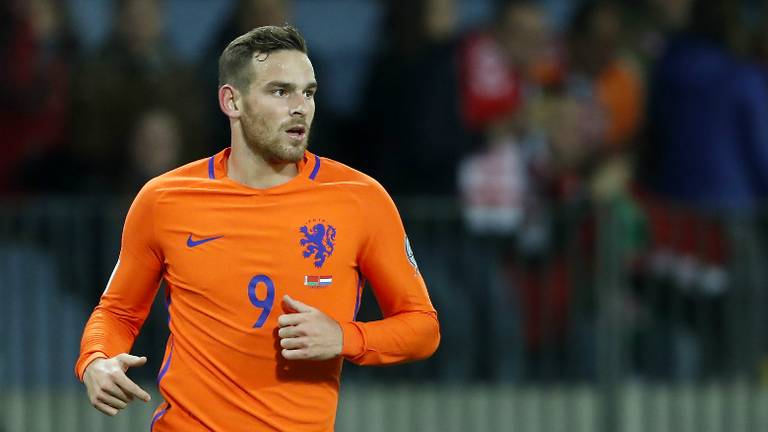 Vincent Janssen in actie voor Oranje (foto: VI Images)