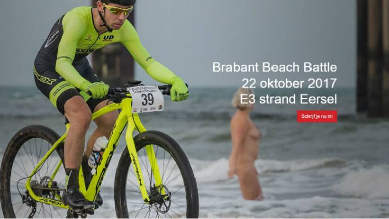 Screenshot van de website van de Brabant Beach Battle.