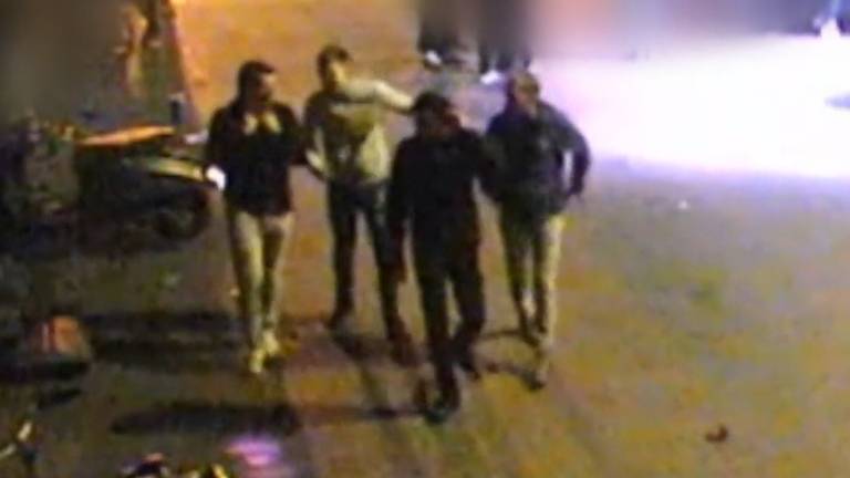 De vier jongens die een man in Tilburg zouden hebben mishandeld. Foto: Bureau Brabant