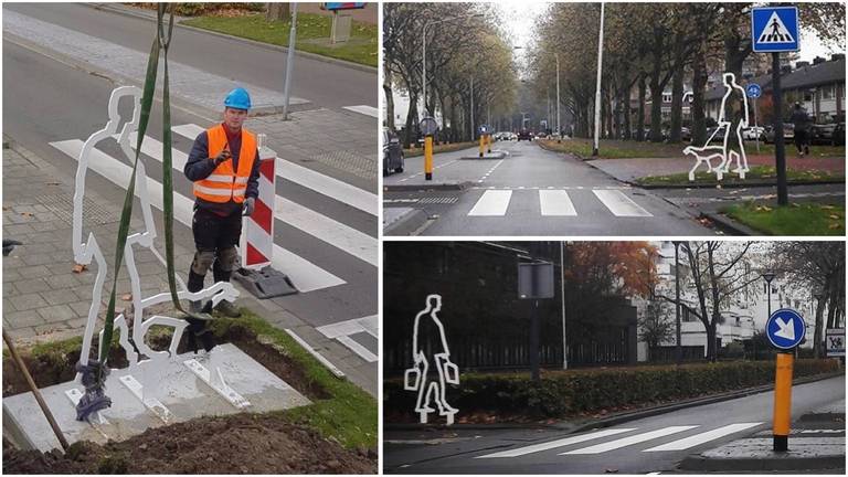 Door kunst bij zebrapaden moeten die paden meer opvallen. Foto: Martien Kuipers