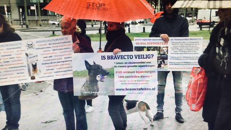 Protest tegen Bravecto in Den Haag (foto: Raoul Cartens)