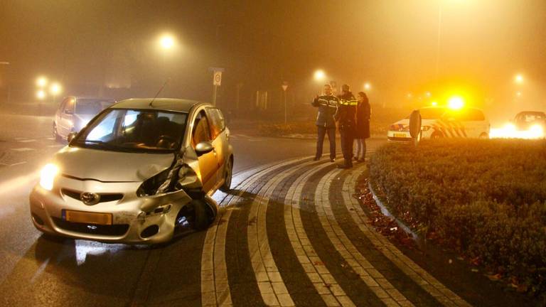 De auto die onbeheerd was achtergelaten (foto: Rick de Haan/Stuve fotografie).