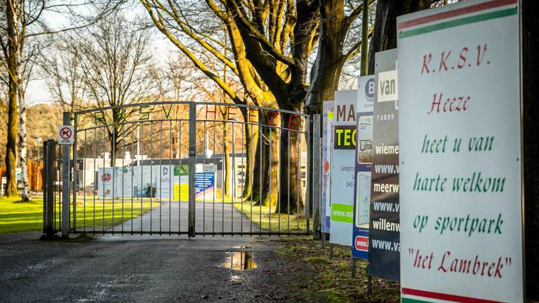 Het sportpark van RKSV Heeze, een van de getroffen clubs (foto: Rob Engelaar).