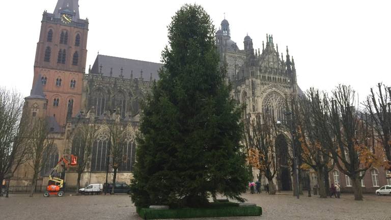 In Den Bosch staat tie al de kerstboom op de Parade