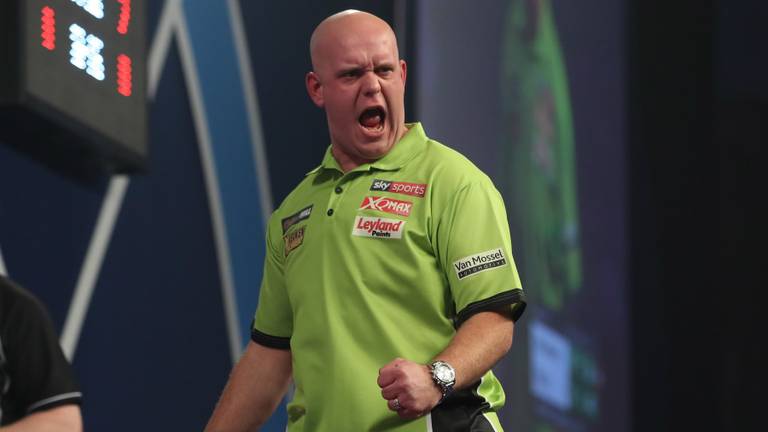 Van Gerwen vol zelfvertrouwen (foto: Lawrence Lustig/PDC)