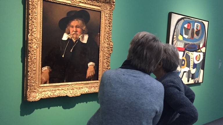 Rembrandt en Appel, de toppers in 'Topstukken on tour' (foto: Tonnie Vossen)