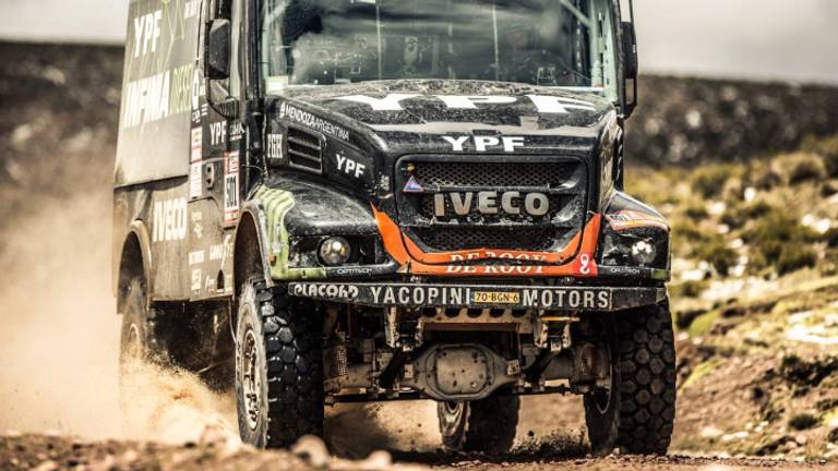 Gerard de Rooy in actie tijdens de Africa Eco Race.