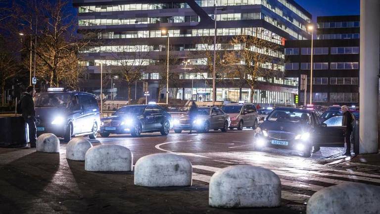 De taxistandplaats in Eindhoven.