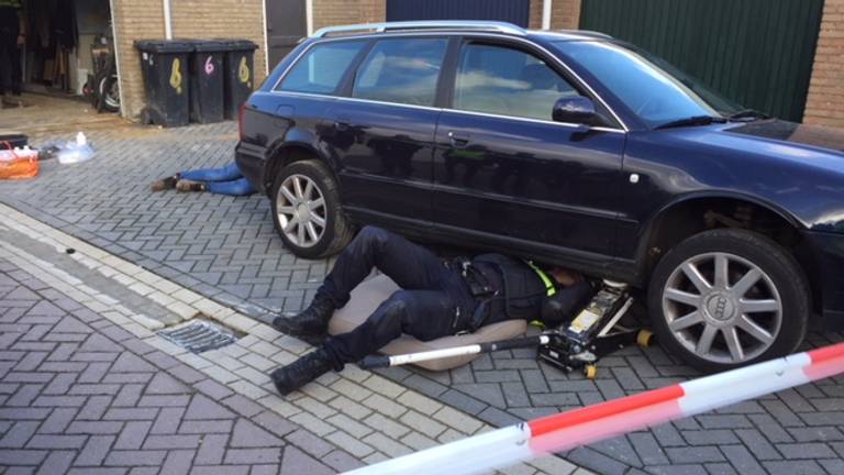 Jeroen zijn wagen met de bergruimte (foto: Willem-Jan Joachems)