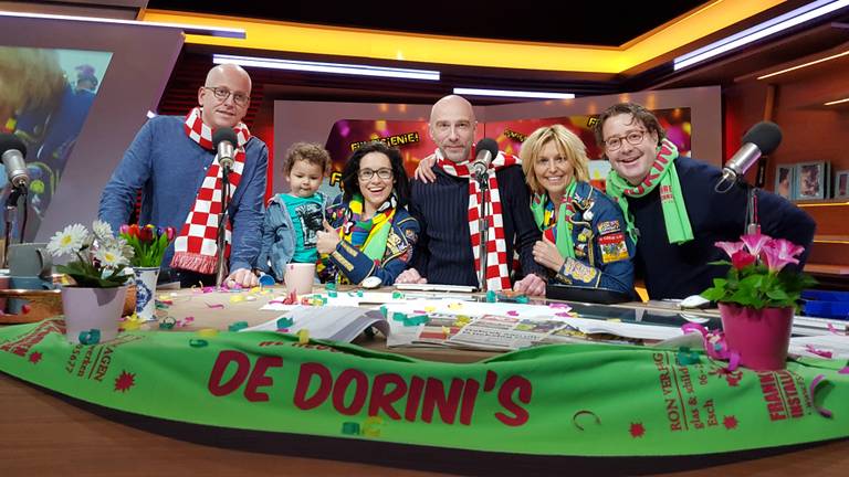 De Dorini's in de studio van Brabants Bont.