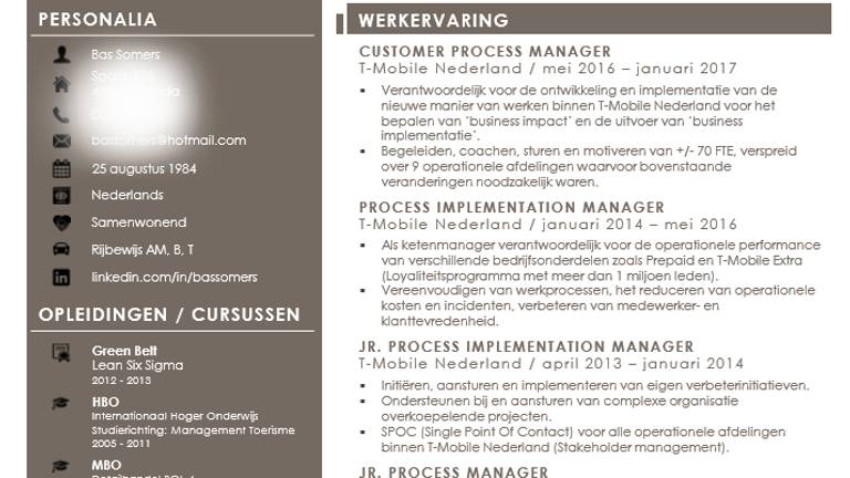 Het Beste Cv Van 2017 Komt Uit Breda Hoe Kwam Bas Somers