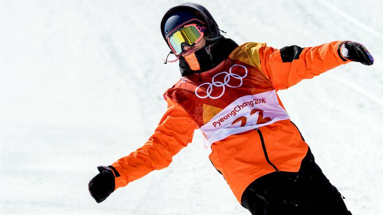 Cheryl Maas in actie in Pyeongchang. (Foto: ANP)