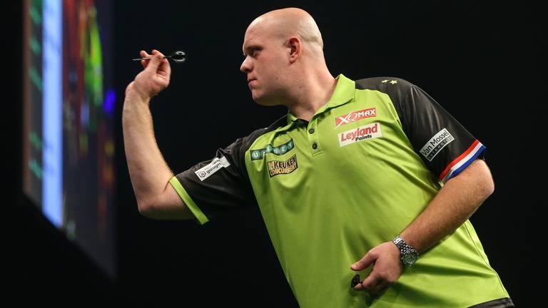 Michael van Gerwen: sterke start in Barnsley (foto: VI Images).