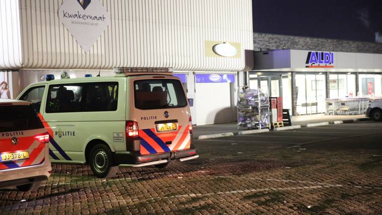 De overval op het Aldi-filiaal mislukte. (Foto: Christian Traets/SQ Vision)