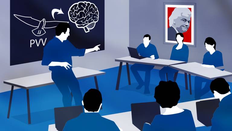 De PVV had speciale talentenklassen om hun kandidaat-raadsleden op te leiden.