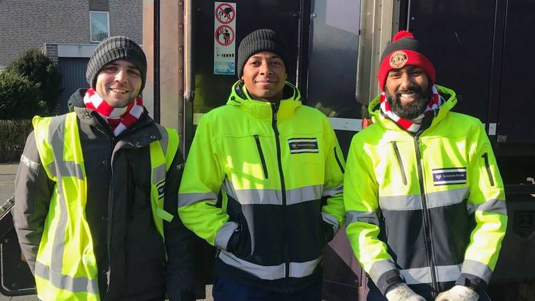 Deze hardwerkende mannen kregen van ons een Brabantsjaal (foto: Joris Dirckx)