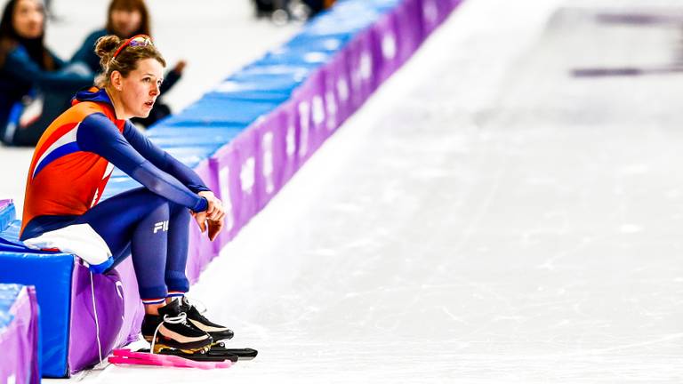 Teleurstelling bij Ireen Wüst na de verloren finale (foto: ANP)