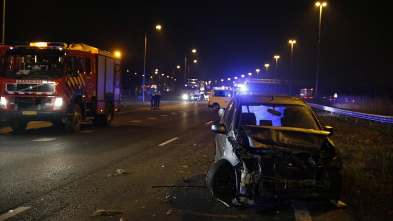 Zwaar ongeluk snelweg A58 (foto: Marcel van Dorst/SQ Vision Mediaprodukties)