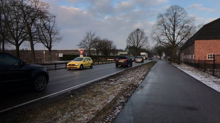 De N270 op dinsagochtend, een dag na de botsing (Foto: Twan Spierts).