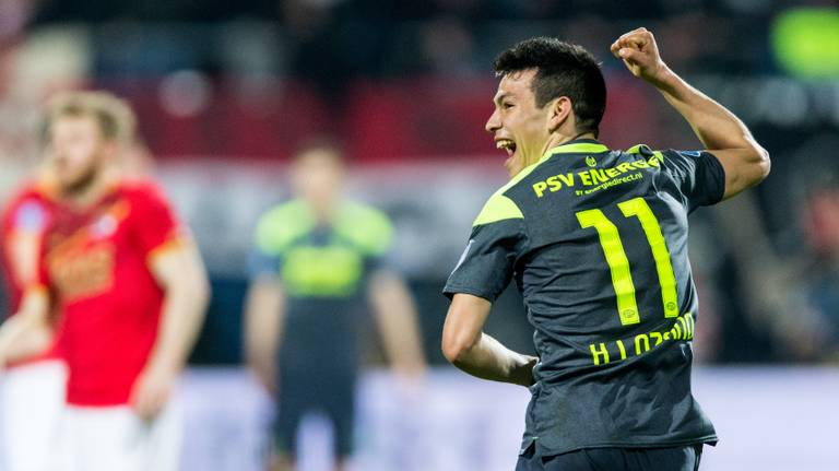 Hirving Lozano was verantwoordelijk voor de 2-2. (Foto: VI Images)