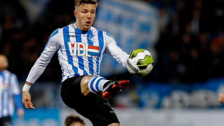 Jupiler League-topscorer Mart Lieder van FC Eindhoven: weer twee keer raak. (Foto: VI Images)