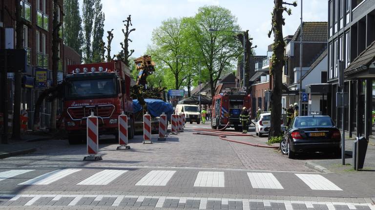 Gaslek in Uden (foto: Danny van Schijndel).