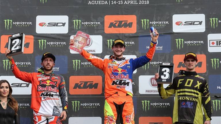 Jeffrey Herlings wint in Portugal. Foto: VI Images.