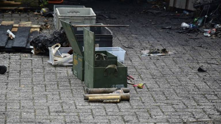 In het huis werd een grote partij munitie gevonden (Foto: Alexander Vingerhoeds/Obscura Foto)